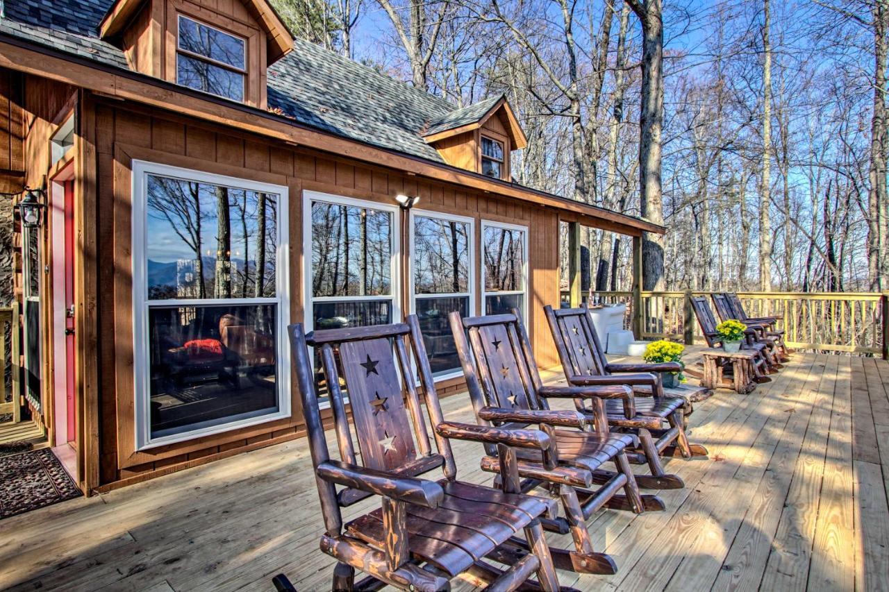 Panoramic-View Gatlinburg Cabin With Private Hot Tub Esterno foto