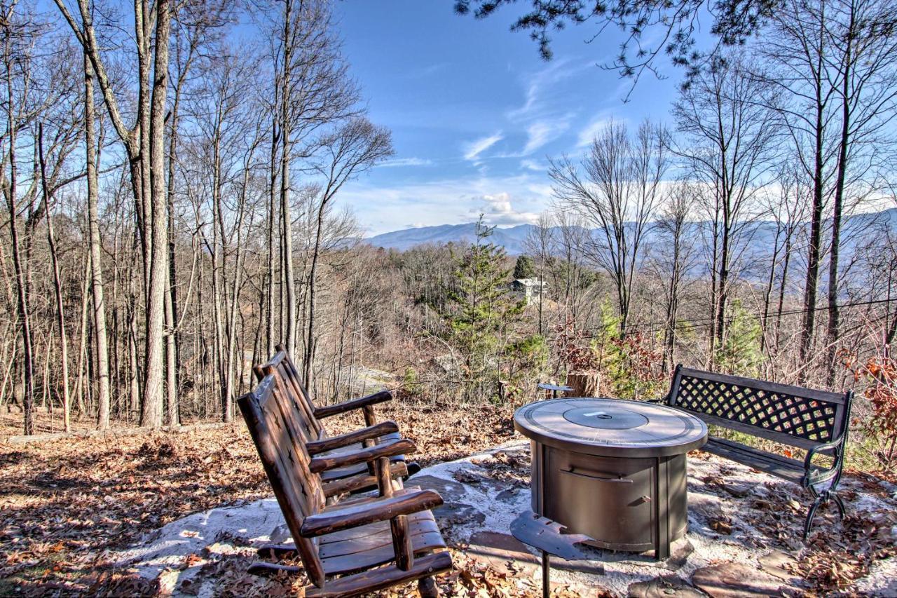 Panoramic-View Gatlinburg Cabin With Private Hot Tub Esterno foto