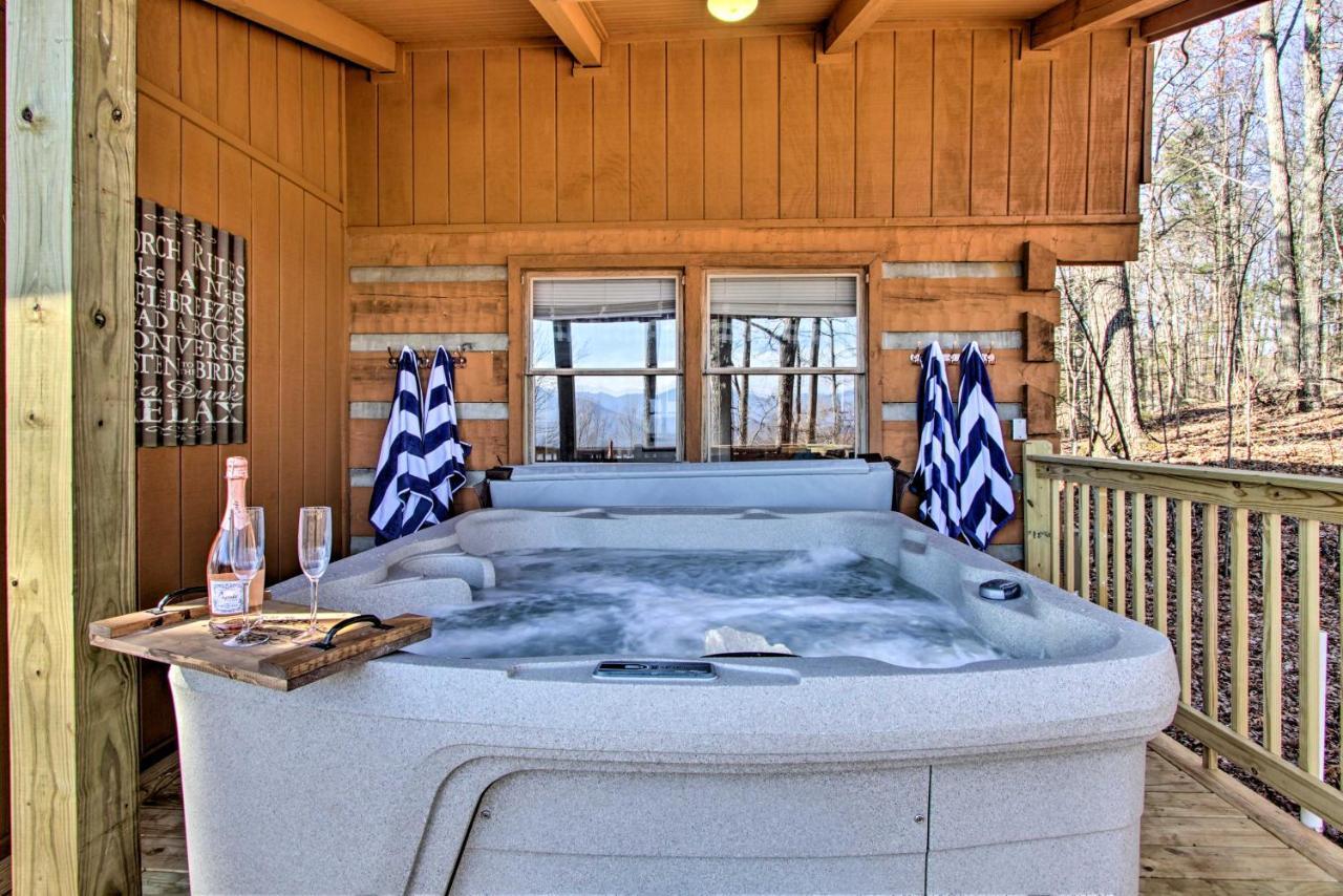 Panoramic-View Gatlinburg Cabin With Private Hot Tub Esterno foto